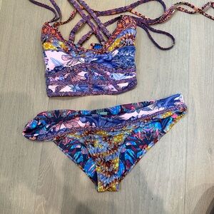 Maaji Multicolor Abstract Bikini Set